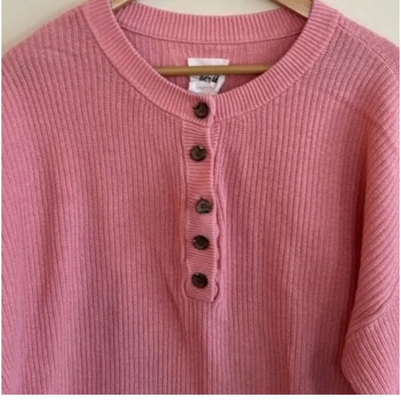 Aerie Oversized Henley Sweater - Picture 1 of 2